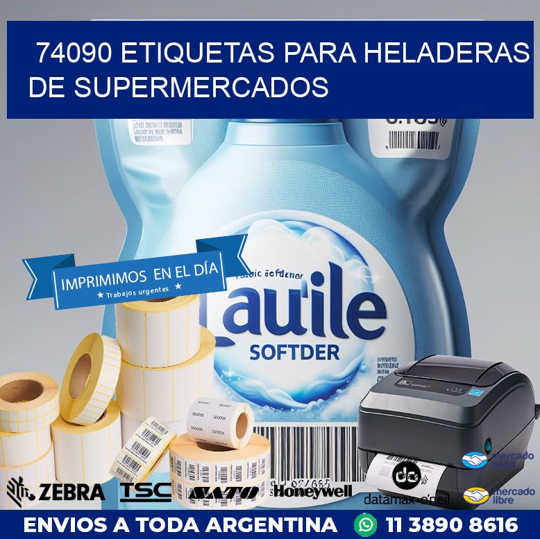 74090 ETIQUETAS PARA HELADERAS DE SUPERMERCADOS