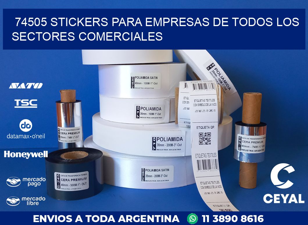 74505 STICKERS PARA EMPRESAS DE TODOS LOS SECTORES COMERCIALES