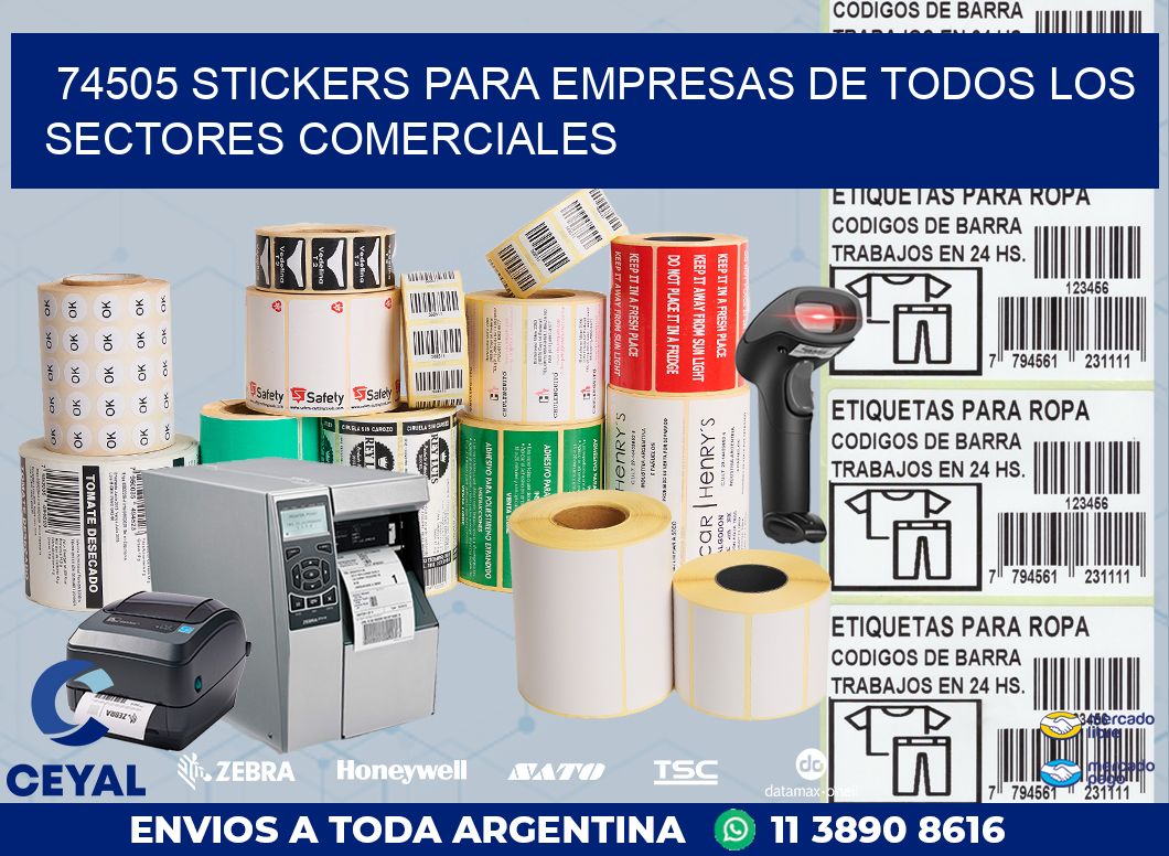 74505 STICKERS PARA EMPRESAS DE TODOS LOS SECTORES COMERCIALES