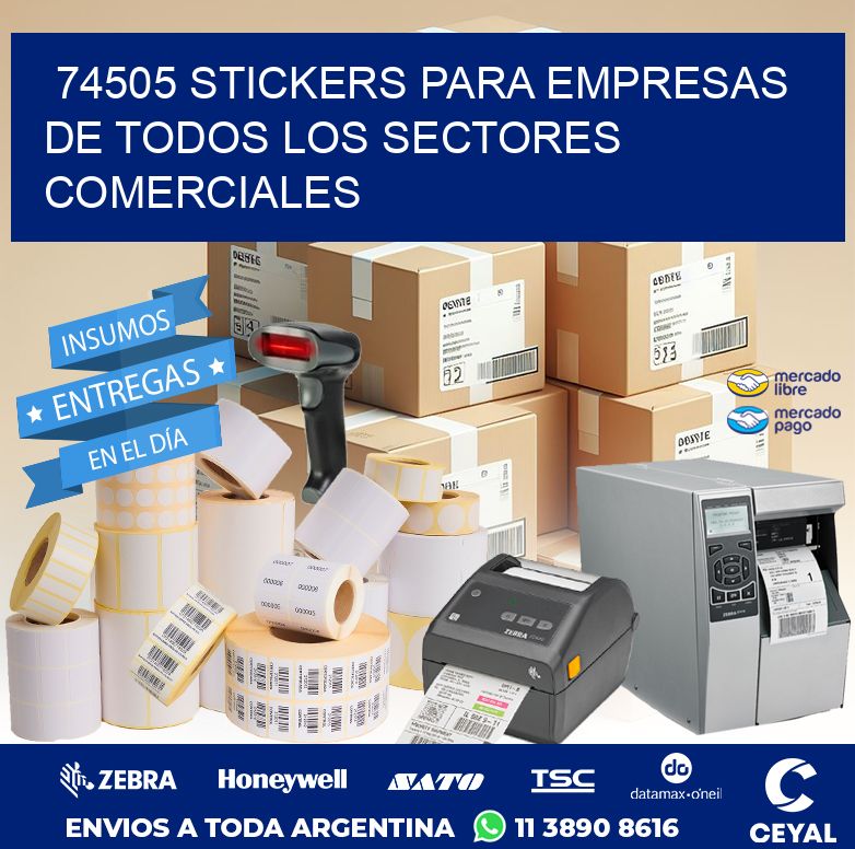 74505 STICKERS PARA EMPRESAS DE TODOS LOS SECTORES COMERCIALES