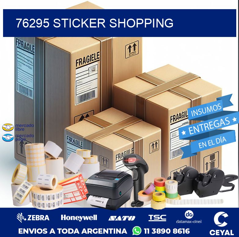 76295 STICKER SHOPPING