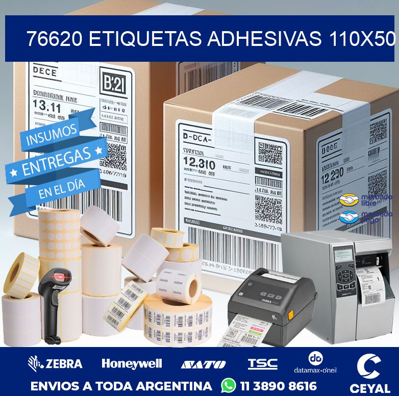 76620 ETIQUETAS ADHESIVAS 110X50