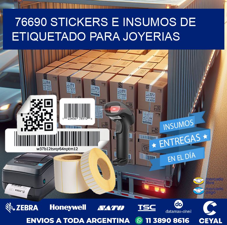76690 STICKERS E INSUMOS DE ETIQUETADO PARA JOYERIAS