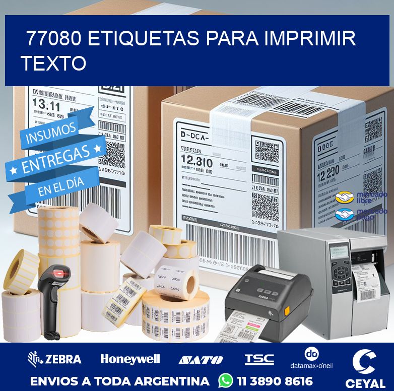 77080 ETIQUETAS PARA IMPRIMIR TEXTO