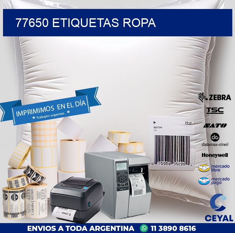 77650 ETIQUETAS ROPA