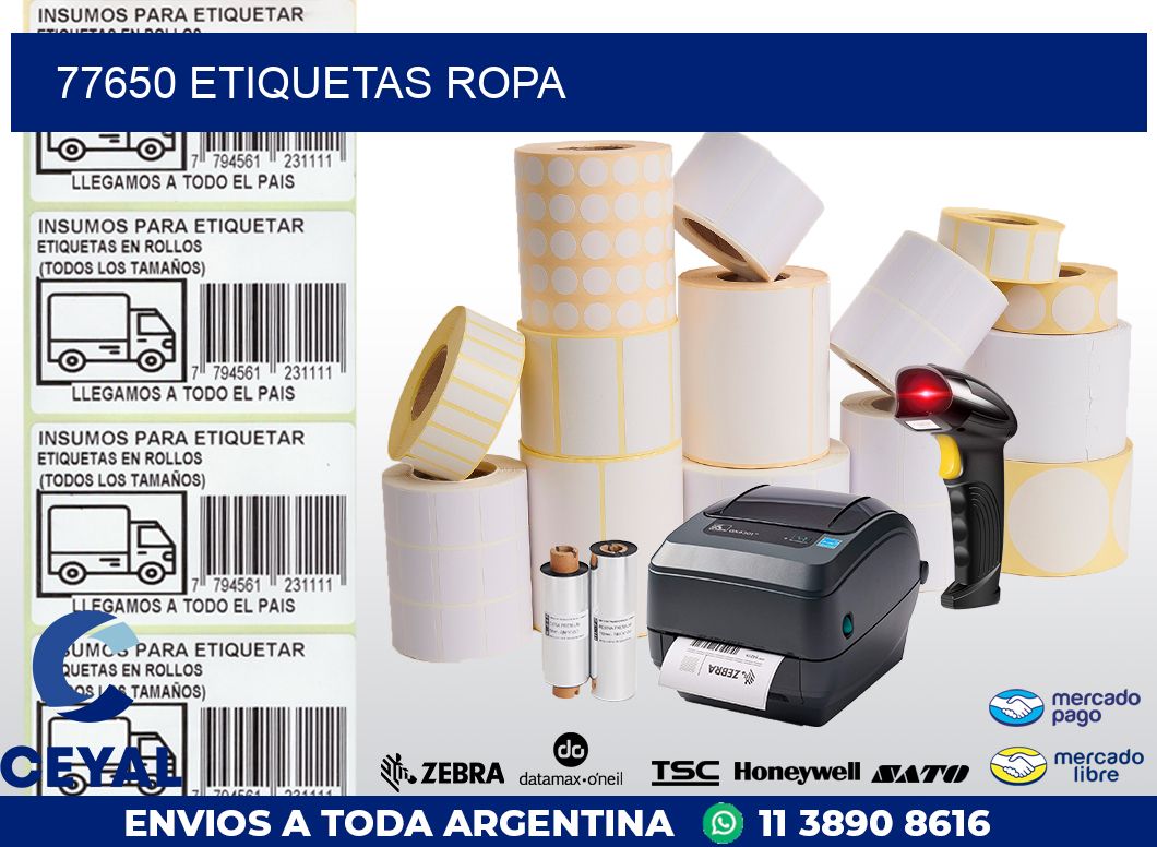 77650 ETIQUETAS ROPA
