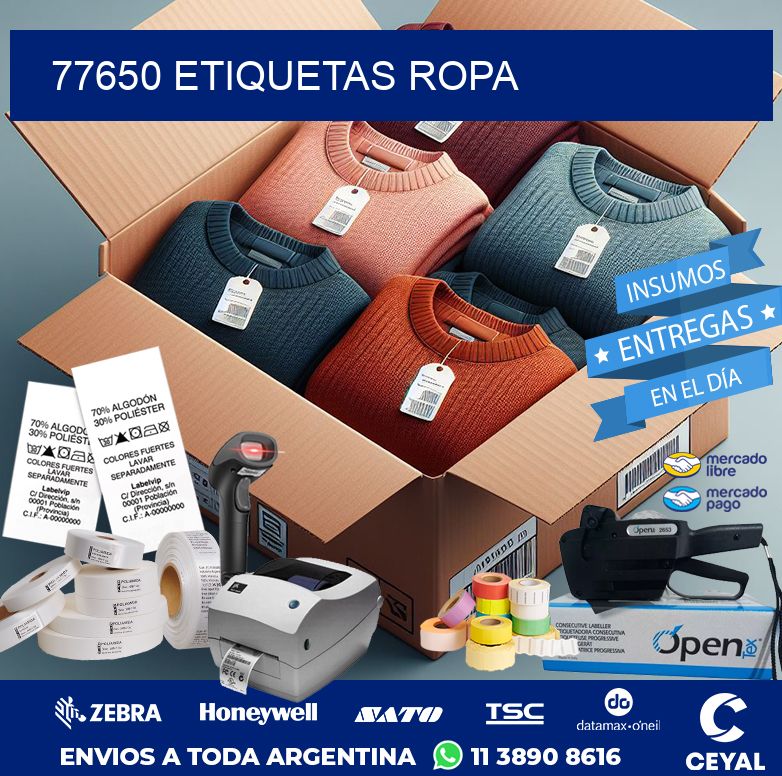 77650 ETIQUETAS ROPA