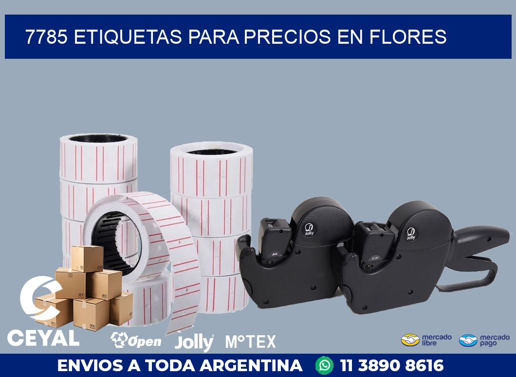 7785 ETIQUETAS PARA PRECIOS EN FLORES