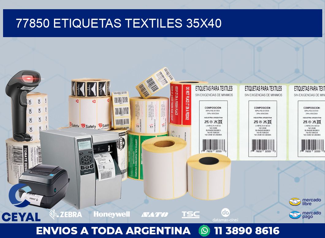 77850 ETIQUETAS TEXTILES 35X40