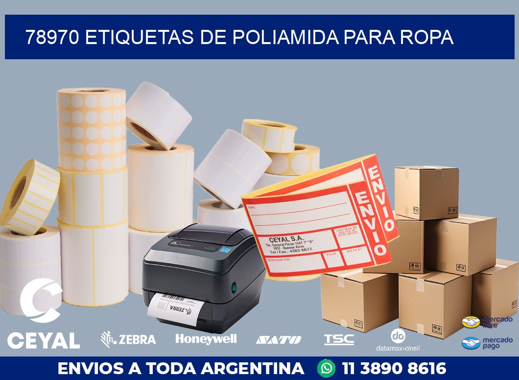 78970 ETIQUETAS DE POLIAMIDA PARA ROPA