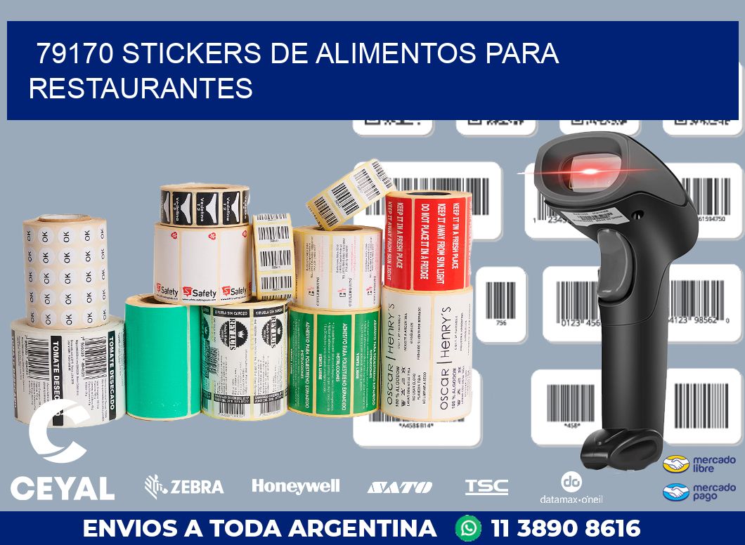 79170 STICKERS DE ALIMENTOS PARA RESTAURANTES