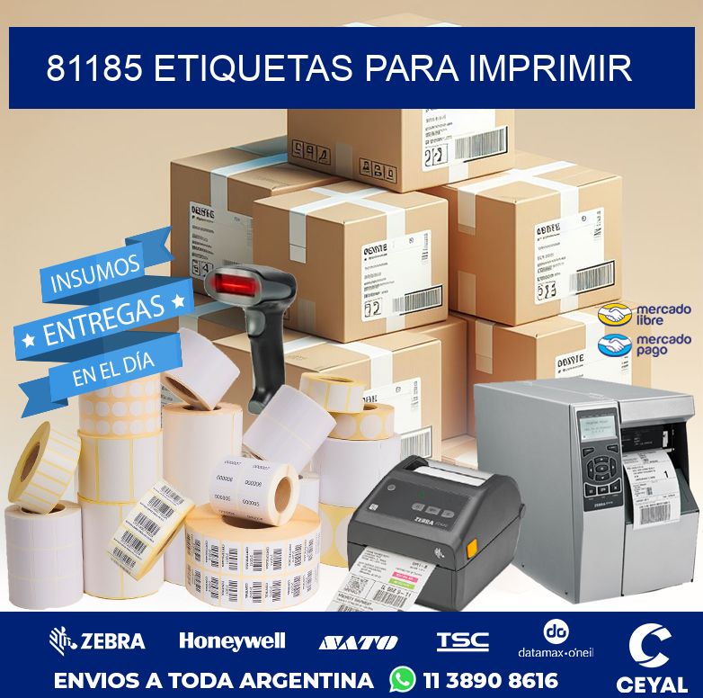 81185 ETIQUETAS PARA IMPRIMIR
