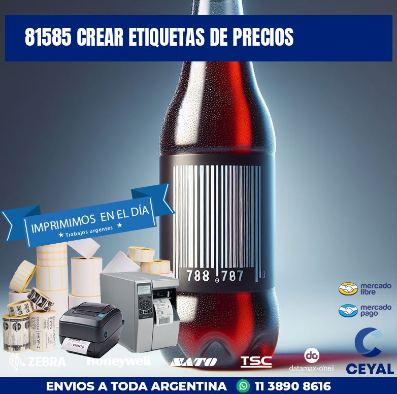 81585 CREAR ETIQUETAS DE PRECIOS