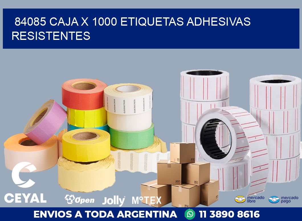 84085 CAJA X 1000 ETIQUETAS ADHESIVAS RESISTENTES