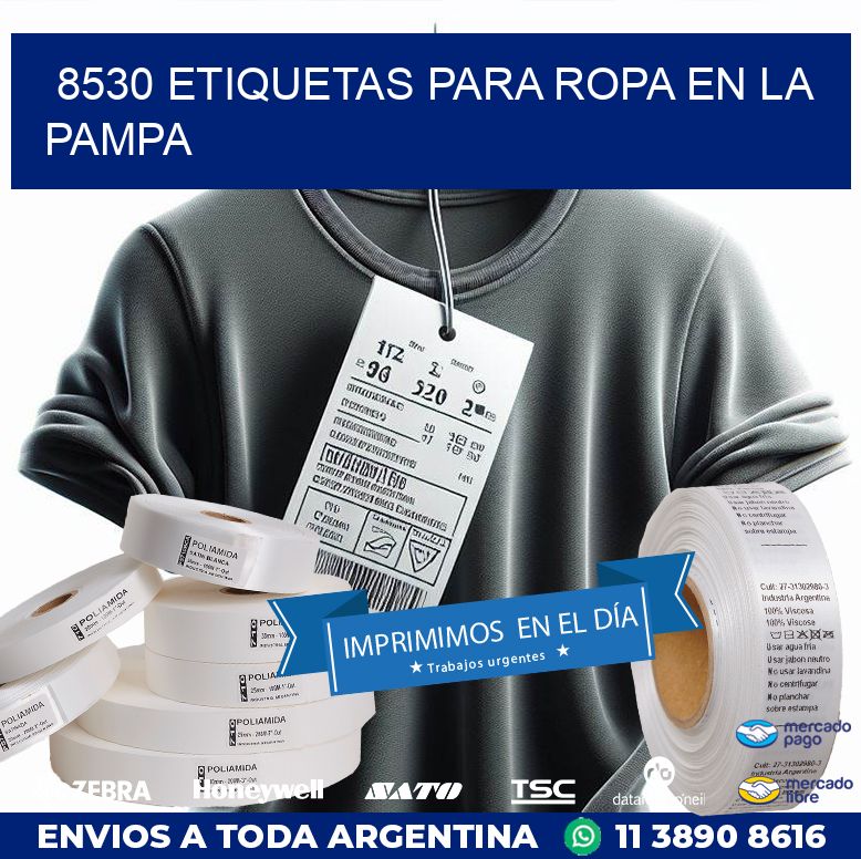 8530 ETIQUETAS PARA ROPA EN LA PAMPA
