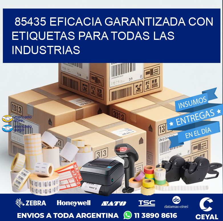 85435 EFICACIA GARANTIZADA CON ETIQUETAS PARA TODAS LAS INDUSTRIAS