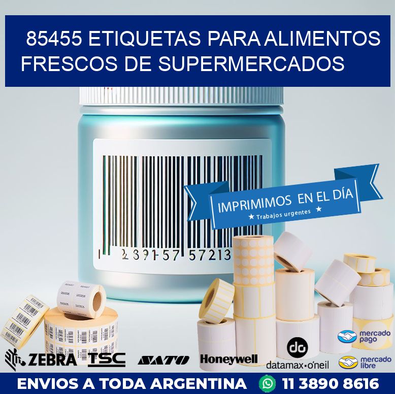 85455 ETIQUETAS PARA ALIMENTOS FRESCOS DE SUPERMERCADOS
