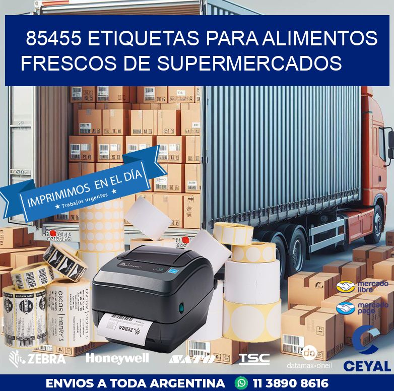 85455 ETIQUETAS PARA ALIMENTOS FRESCOS DE SUPERMERCADOS