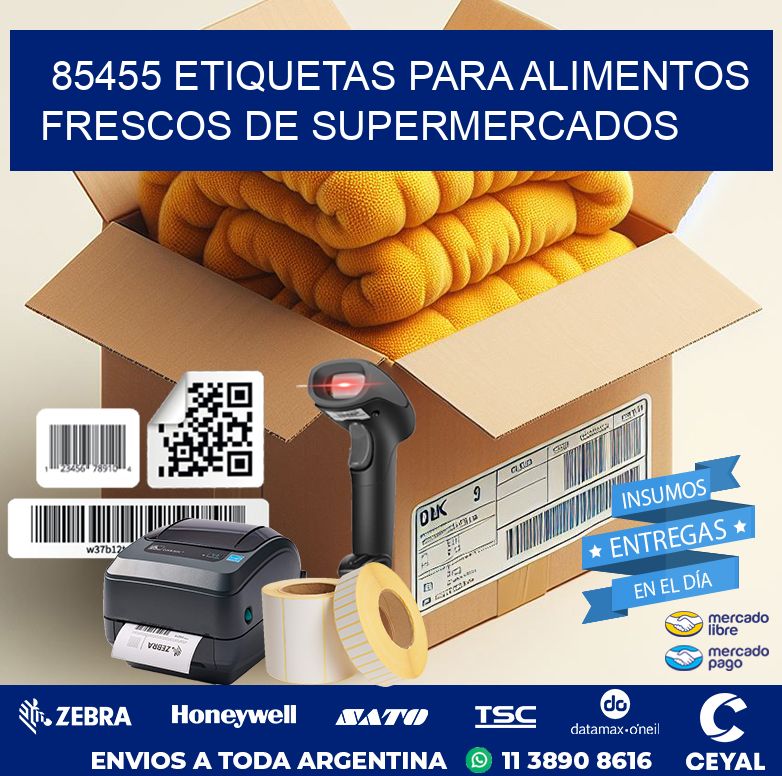 85455 ETIQUETAS PARA ALIMENTOS FRESCOS DE SUPERMERCADOS