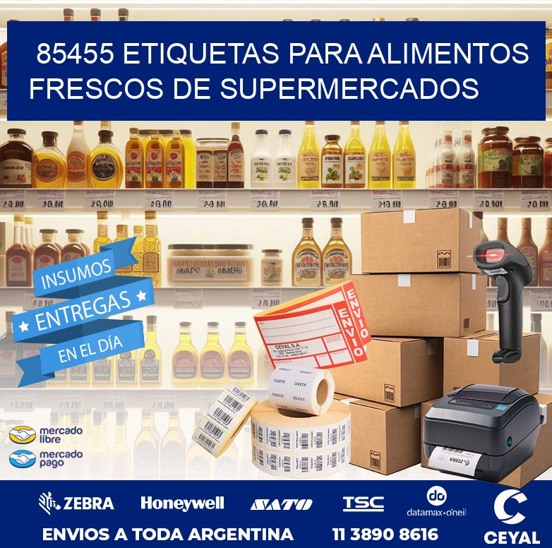 85455 ETIQUETAS PARA ALIMENTOS FRESCOS DE SUPERMERCADOS