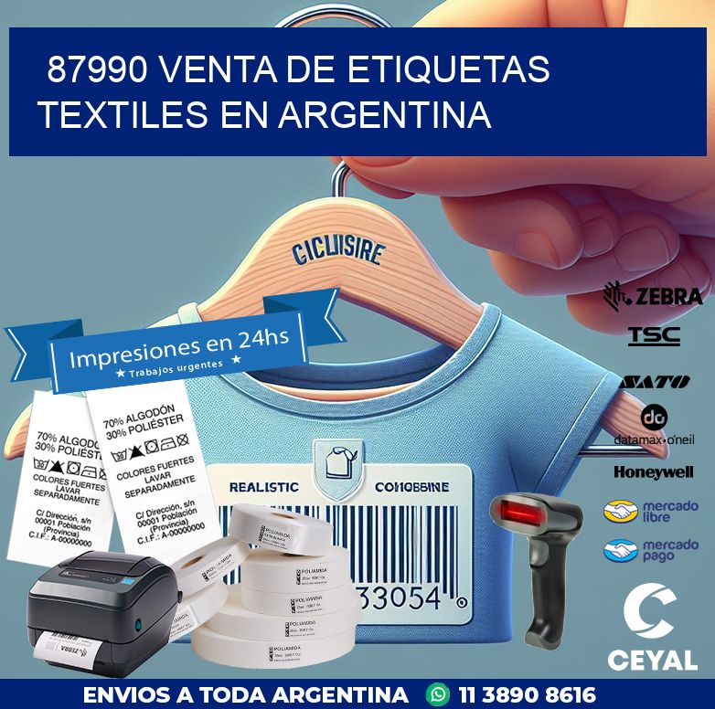 87990 VENTA DE ETIQUETAS TEXTILES EN ARGENTINA