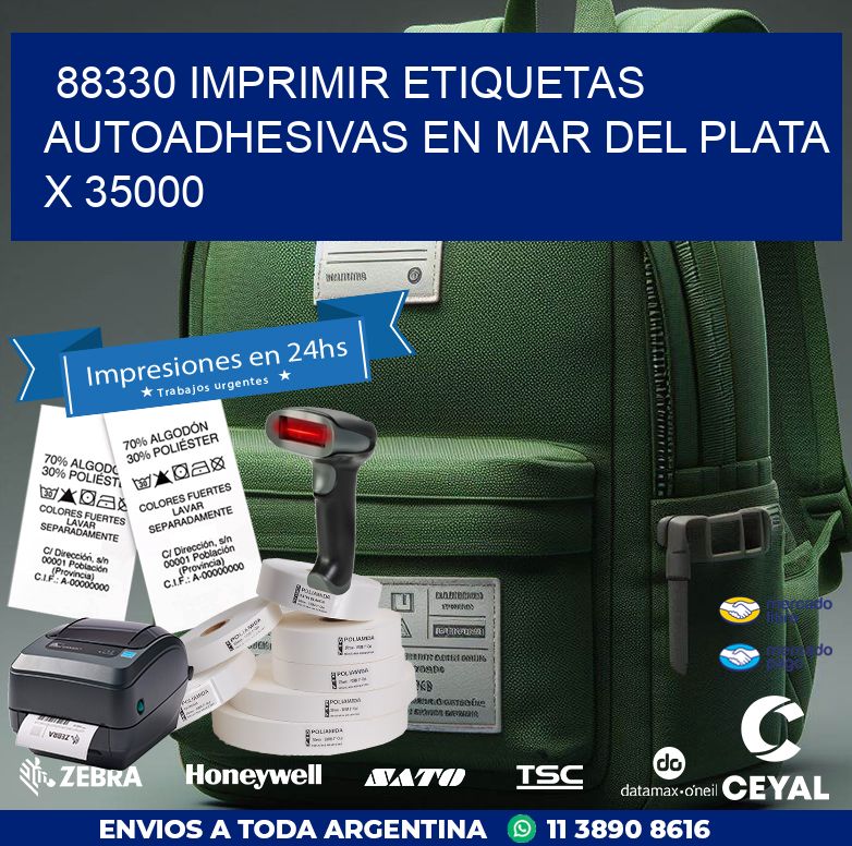 88330 IMPRIMIR ETIQUETAS AUTOADHESIVAS EN MAR DEL PLATA X 35000