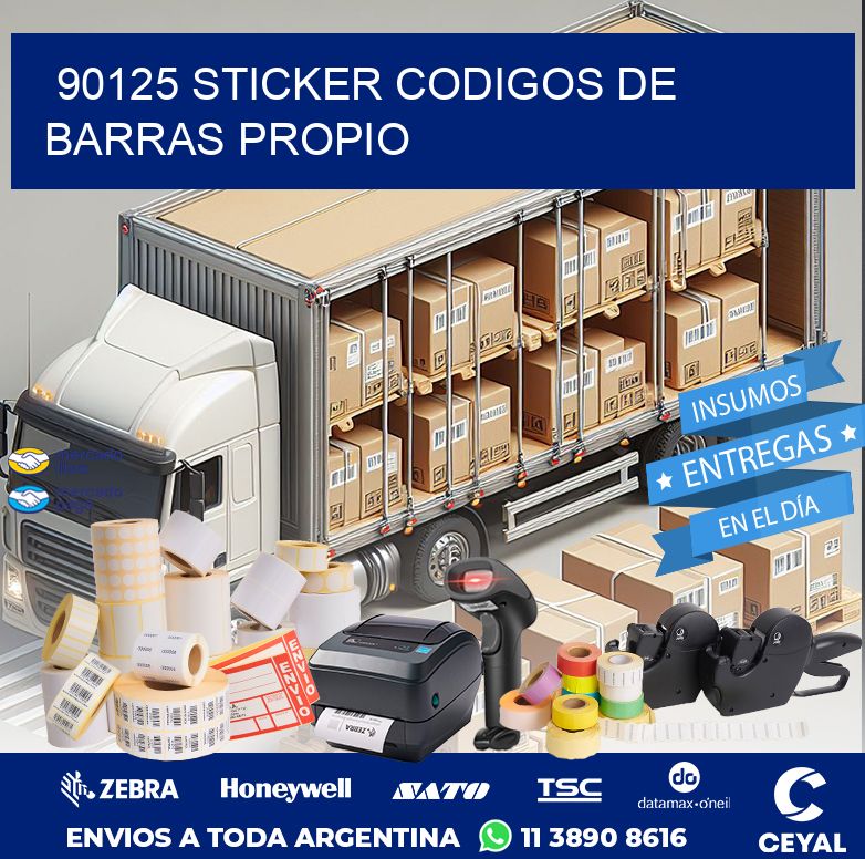 90125 STICKER CODIGOS DE BARRAS PROPIO
