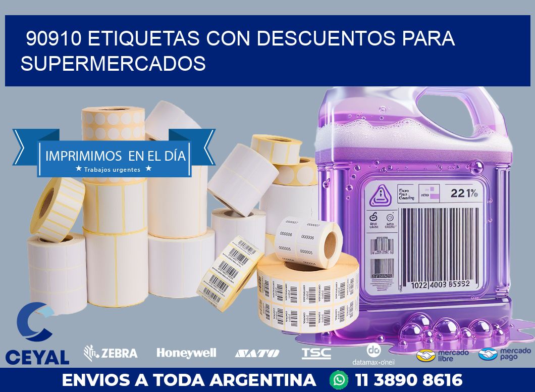 90910 ETIQUETAS CON DESCUENTOS PARA SUPERMERCADOS