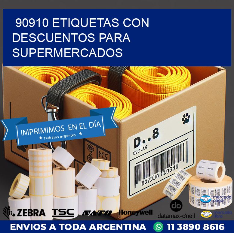 90910 ETIQUETAS CON DESCUENTOS PARA SUPERMERCADOS