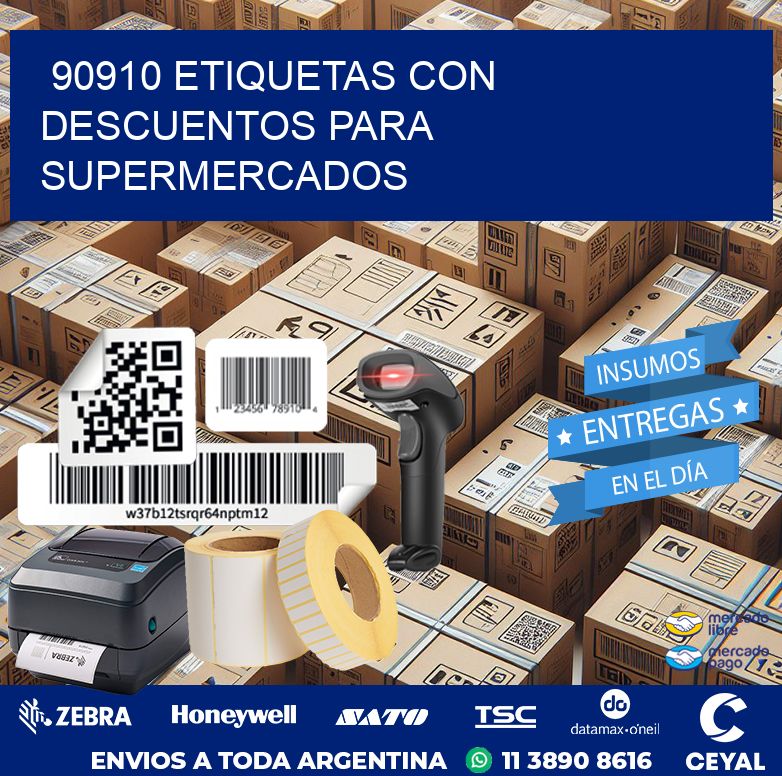 90910 ETIQUETAS CON DESCUENTOS PARA SUPERMERCADOS