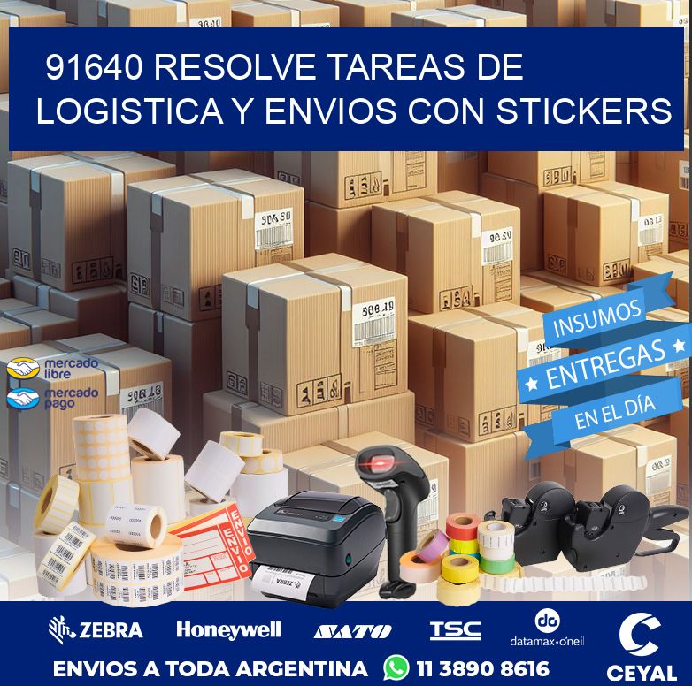 91640 RESOLVE TAREAS DE LOGISTICA Y ENVIOS CON STICKERS