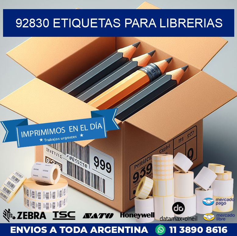 92830 ETIQUETAS PARA LIBRERIAS
