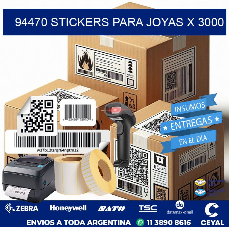 94470 STICKERS PARA JOYAS X 3000