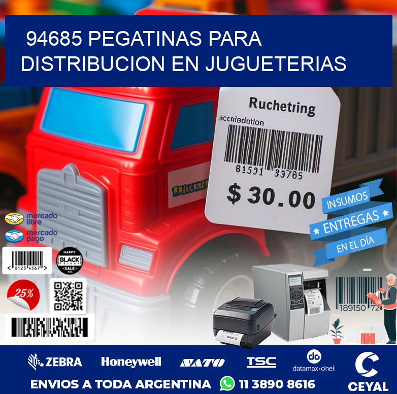 94685 PEGATINAS PARA DISTRIBUCION EN JUGUETERIAS