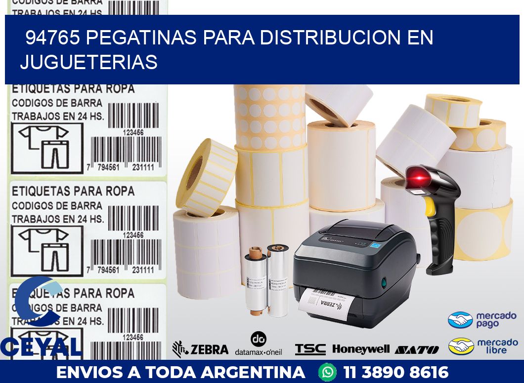 94765 PEGATINAS PARA DISTRIBUCION EN JUGUETERIAS