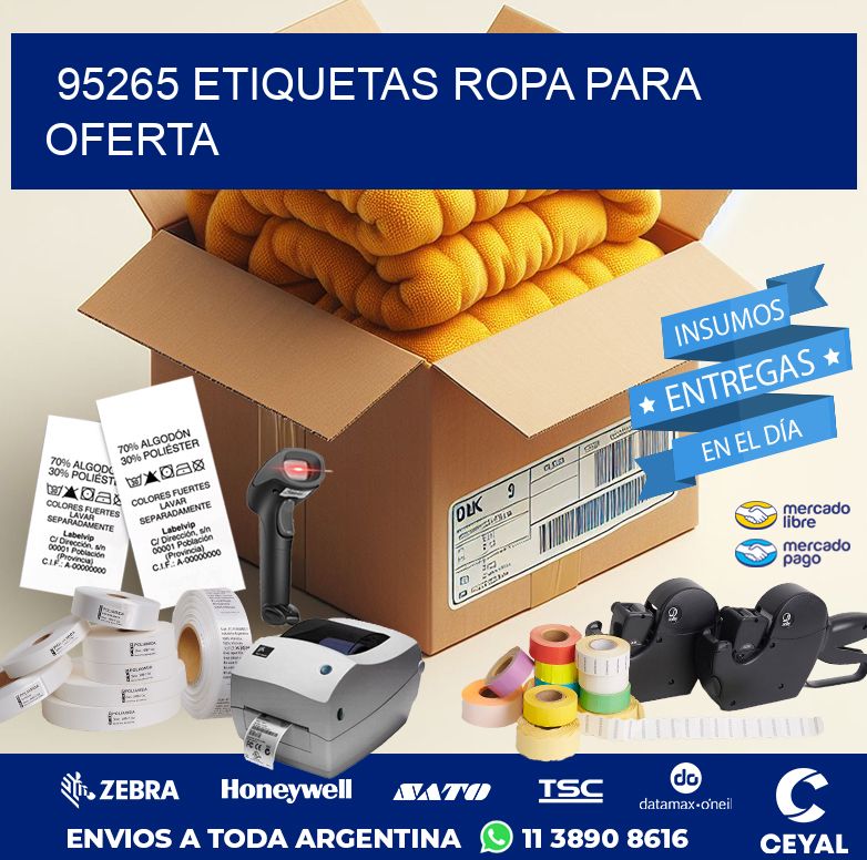 95265 ETIQUETAS ROPA PARA OFERTA