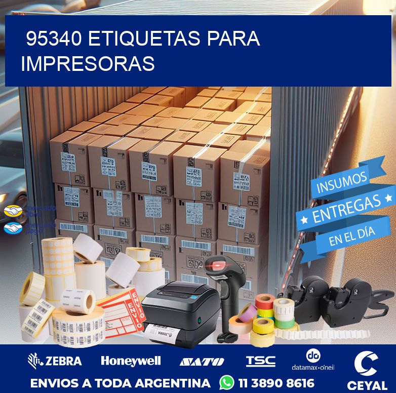95340 ETIQUETAS PARA IMPRESORAS