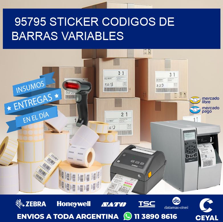 95795 STICKER CODIGOS DE BARRAS VARIABLES