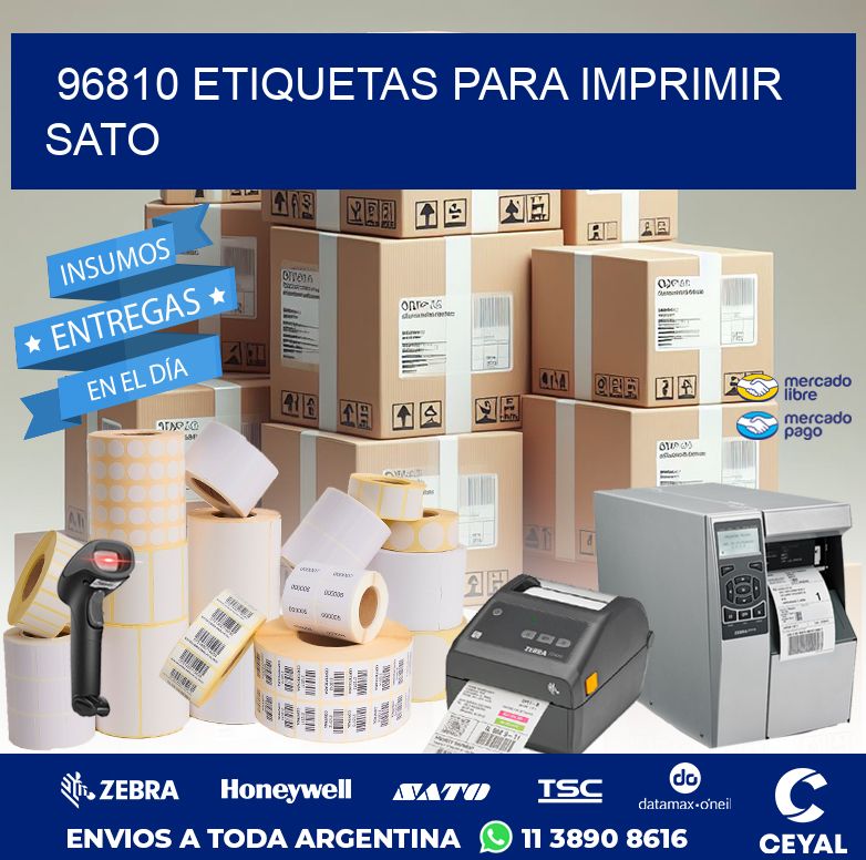 96810 ETIQUETAS PARA IMPRIMIR SATO
