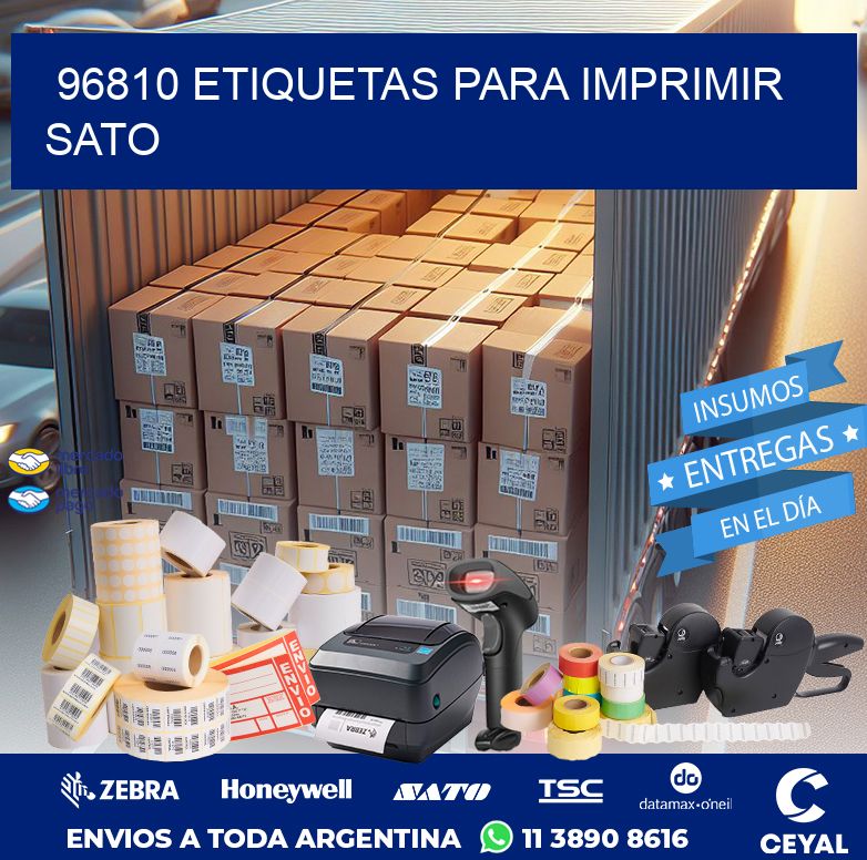 96810 ETIQUETAS PARA IMPRIMIR SATO
