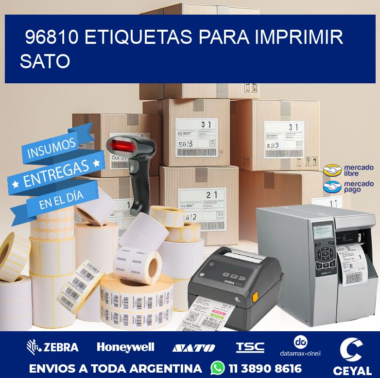 96810 ETIQUETAS PARA IMPRIMIR SATO