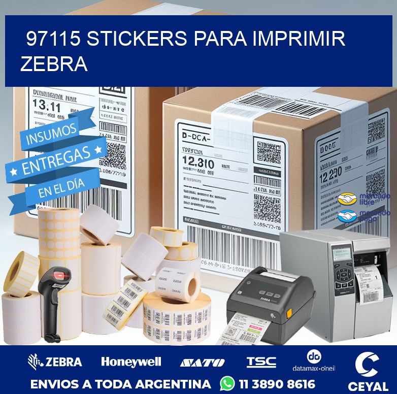97115 STICKERS PARA IMPRIMIR ZEBRA
