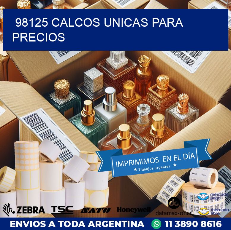 98125 CALCOS UNICAS PARA PRECIOS