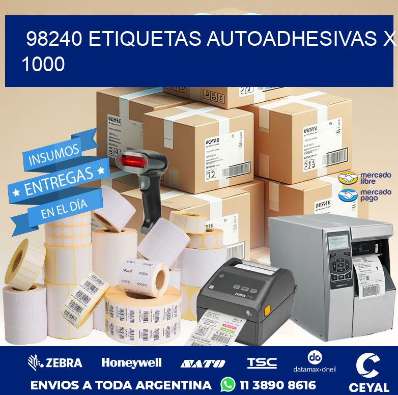 98240 ETIQUETAS AUTOADHESIVAS X 1000