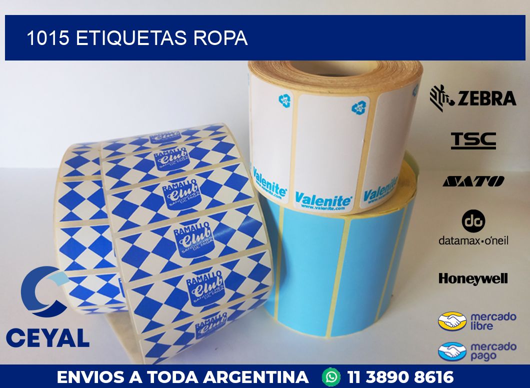 1015 ETIQUETAS ROPA
