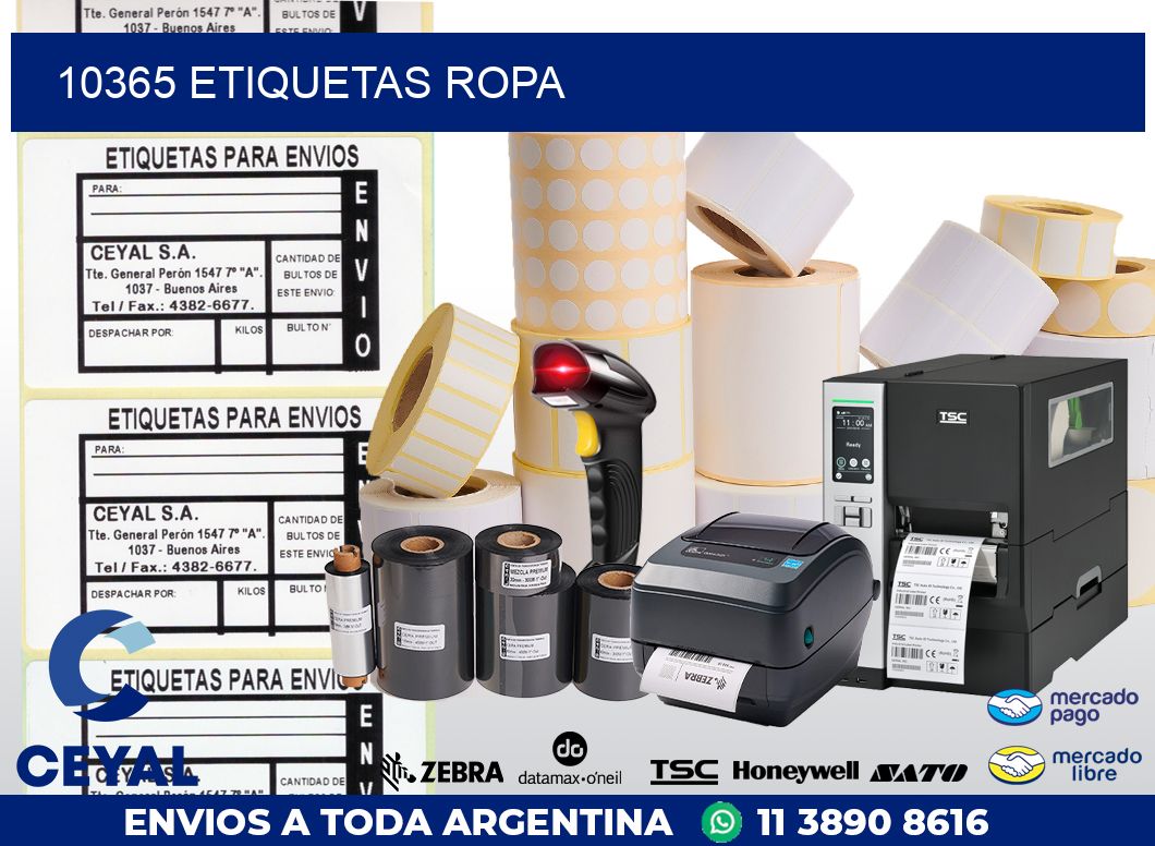 10365 ETIQUETAS ROPA