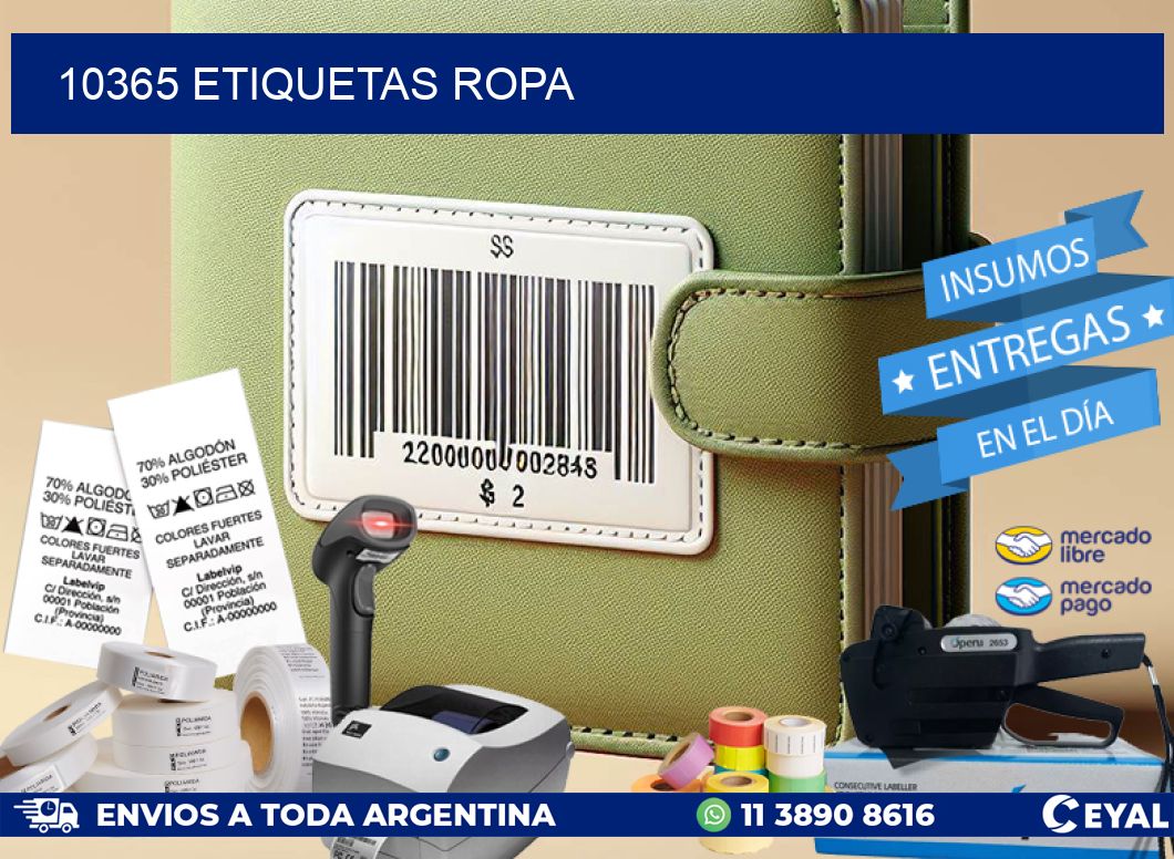 10365 ETIQUETAS ROPA