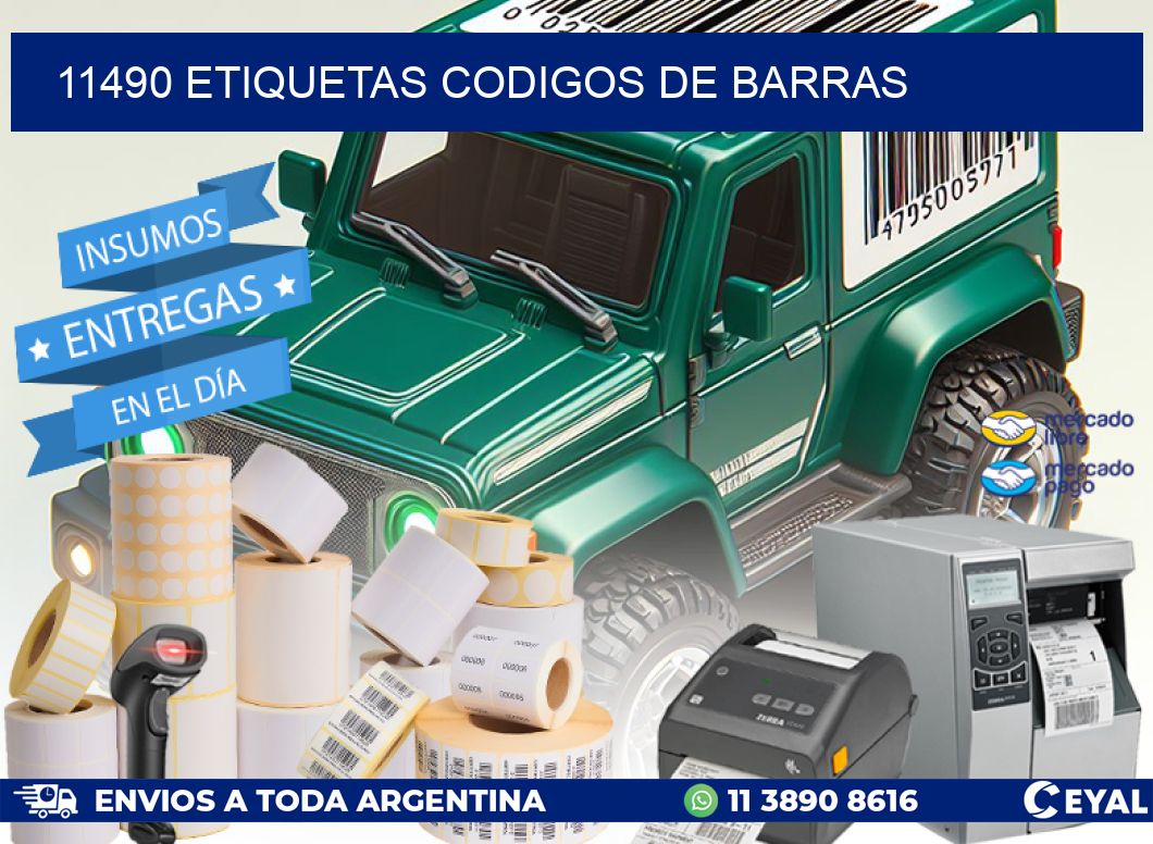 11490 etiquetas codigos de barras