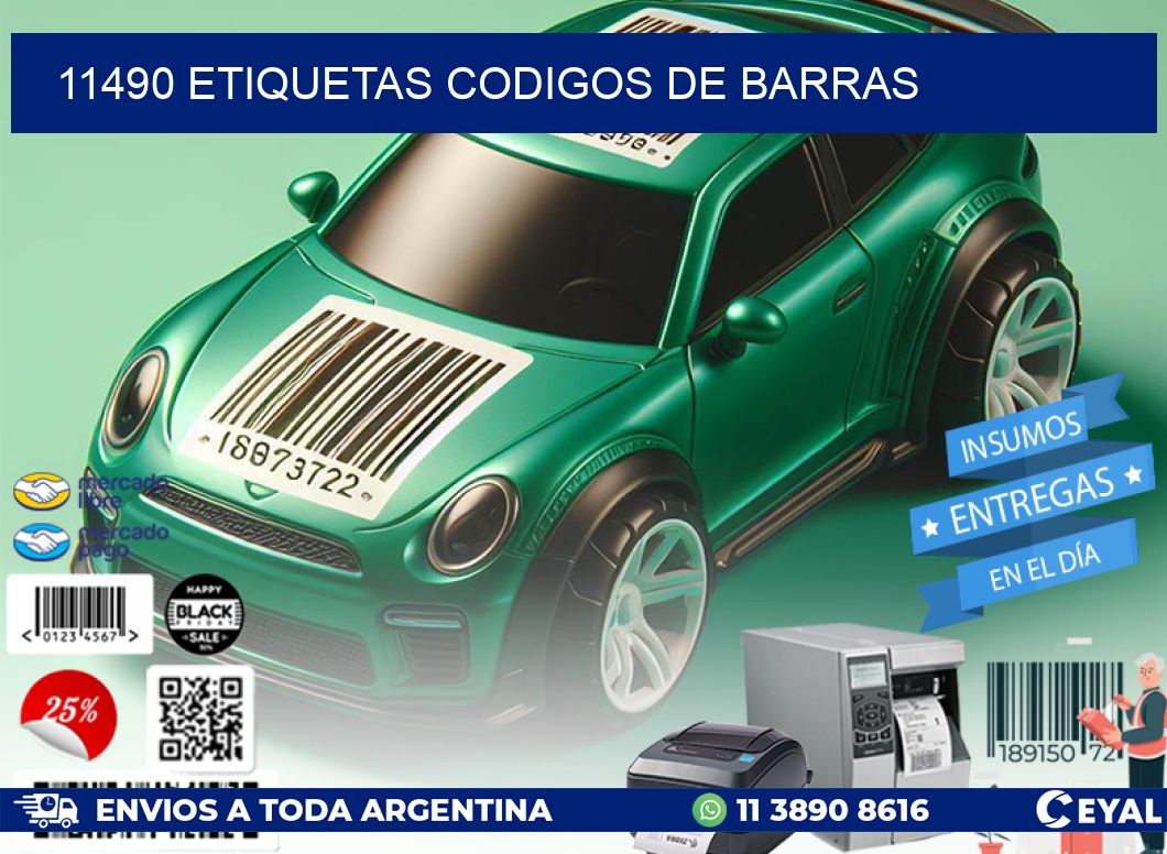 11490 etiquetas codigos de barras