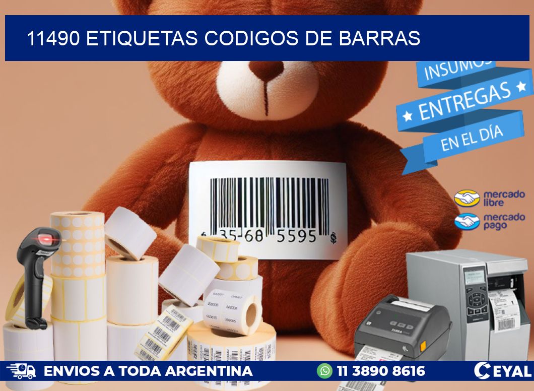 11490 etiquetas codigos de barras